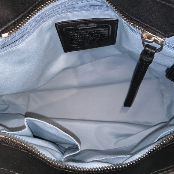 Coach Soho Pleated Black Soft Bag Tote - Picture 7 of 8